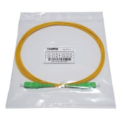Jarretière simplex monomode G657A2 1,6 mm jaune SC/APC-SC/APC