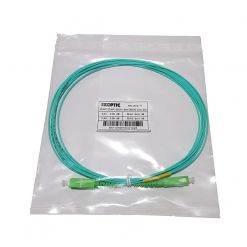 Jarretière simplex monomode G657A2 1,6 mm turquoise SC/APC-SC/APC