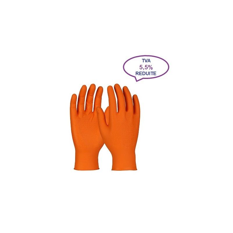 Gants de protection chimique en nitrile