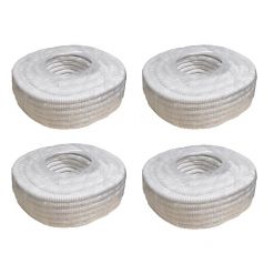 Palette de gaines fendues blanches en PVC