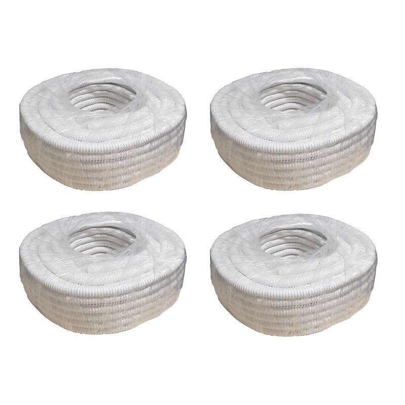Palette de gaines fendues blanches en PVC