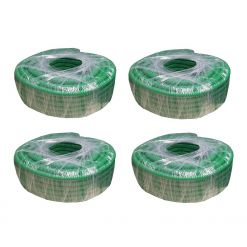 Palette de gaines fendues vertes en PVC