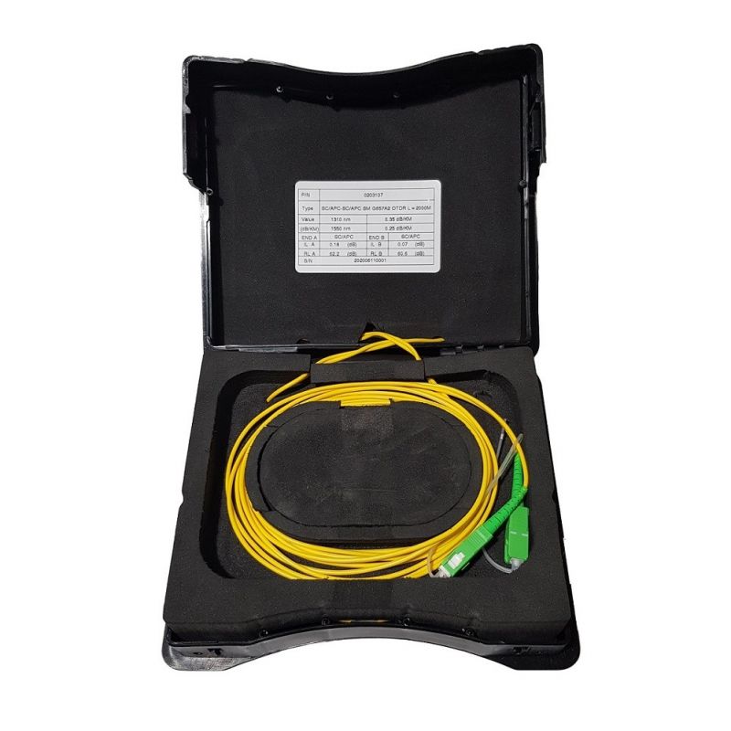Bobine amorce avec cassette de lovage EKOPTIC monomode G657A2 SC/APC-SC/APC