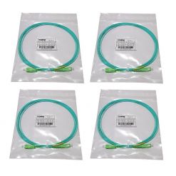 Carton de 600 jarretière simplex monomode G657A2 1,6 mm turquoise SC/APC-SC/APC