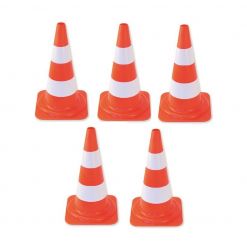 Lot de 5 cônes de signalisation 50 cm