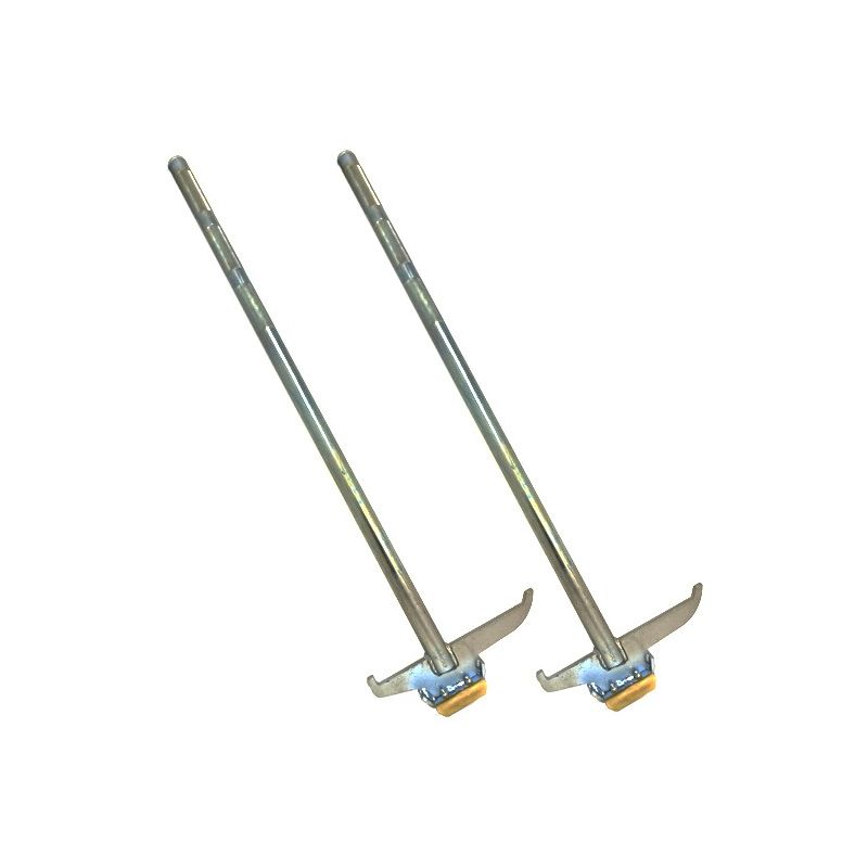 Lot de 2 marteaux lève plaque à semelle polyamide