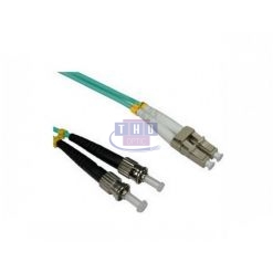 Jarretière duplex Multimode OM3 aqua LC/PC-ST/PC