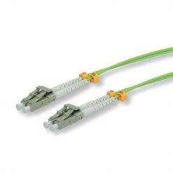 Jarretière duplex Multimode OM5 vert citron LC/PC-LC/PC