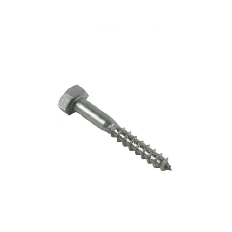 Lot de 100 tirefonds à visser 12 x 80 mm