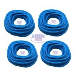 Lot de 10 bobines de gaine fendue bleue PVC